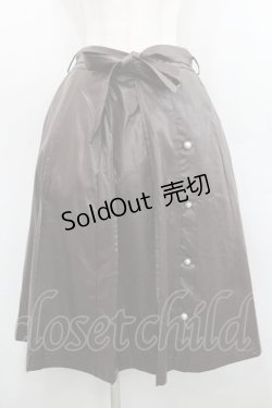 画像1: axes femme / エコレザープリーツスカート  ブラウン I-26-01-29-097-AX-SK-SA-ZI