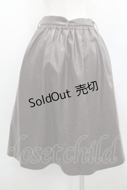 画像2: axes femme / エコレザープリーツスカート  ブラウン I-26-01-29-097-AX-SK-SA-ZI