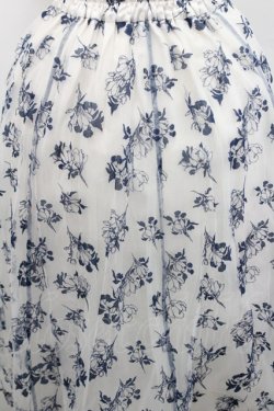 画像3: axes femme / フロッキーチュールスカート  ネイビーＸアイボリー I-26-01-29-098-AX-SK-SA-ZI