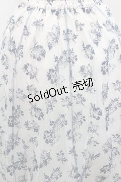 画像3: axes femme / フロッキーチュールスカート  ネイビーＸアイボリー I-26-01-29-098-AX-SK-SA-ZI