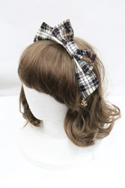 画像1: Angelic Pretty / British Bearカチューシャ  アイボリー I-26-01-29-102-AP-AC-SA-ZI