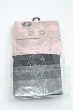 画像2: m petit by misako / AMブブンレースアミタイツ  中黒 I-26-01-29-111-LO-ZA-SA-ZI