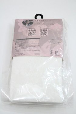 画像2: m petit by misako / AMブブンレースアミタイツ  中白 I-26-01-29-119-LO-ZA-SA-ZI