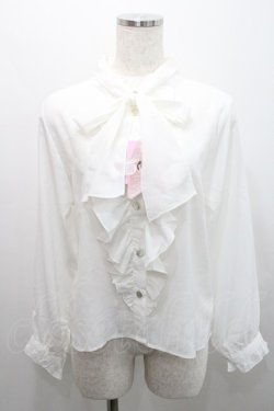 画像1: Virally / リボンタイブラウス S 白 I-26-01-29-002-EL-BL-SA-ZI
