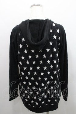 画像2: ALGONQUINS / 星柄パーカー F 黒 I-26-01-29-014-AL-TS-TE-ZI