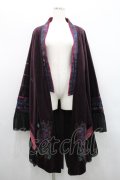 Ozz oneste / 着物袖ベロア羽織  パープル I-26-01-29-015-OO-TO-SA-ZI