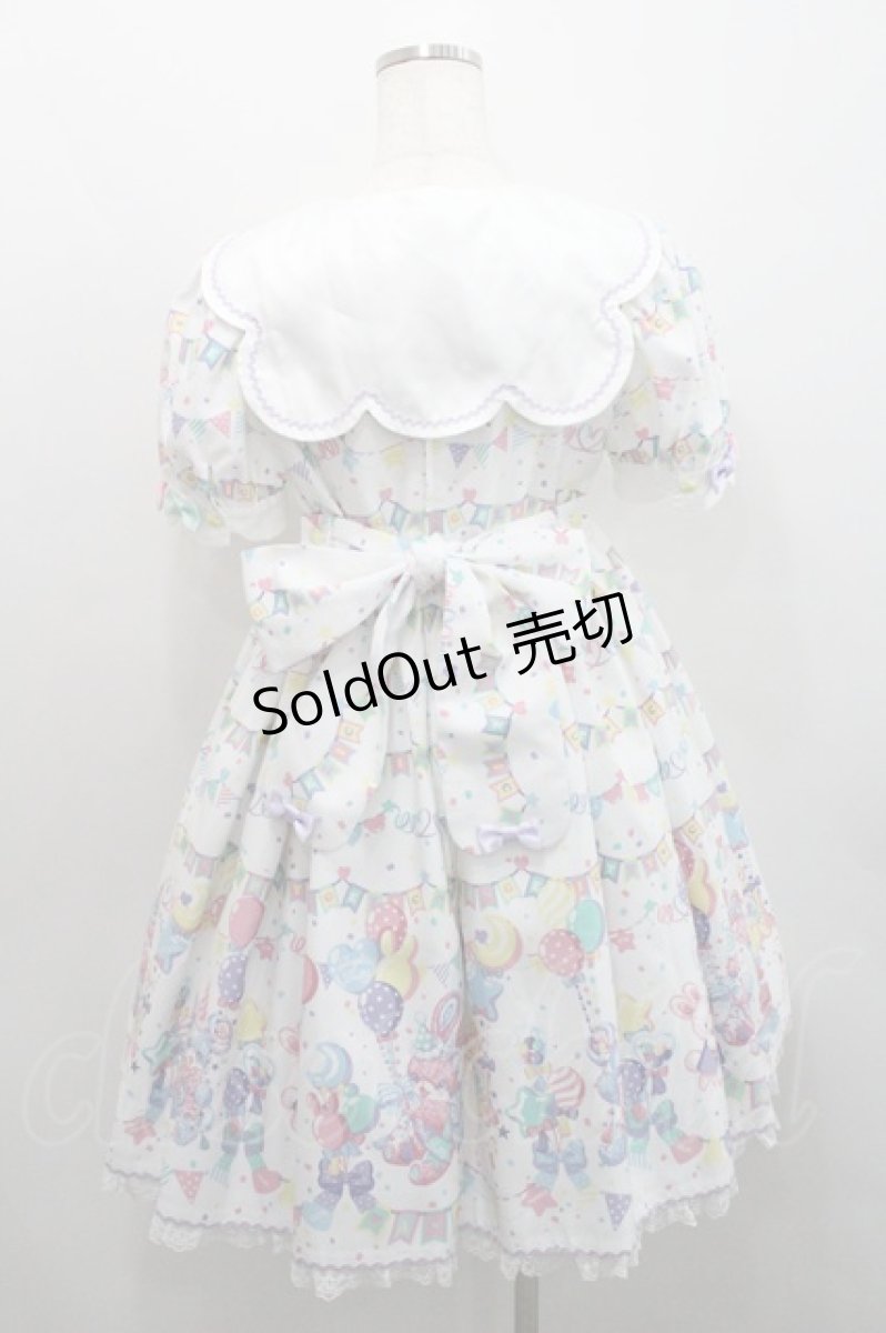 画像2: Angelic Pretty / Happy Garlandワンピース  白 I-26-01-29-021-AP-OP-SA-ZI (2)