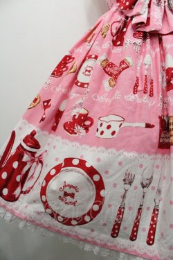 画像4: Angelic Pretty / French Cafe切替ジャンパースカート(2011)  ピンク I-26-01-29-022-AP-OP-SA-ZI