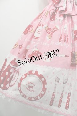 画像4: Angelic Pretty / French Cafe切替ジャンパースカート(2011)  ピンク I-26-01-29-022-AP-OP-SA-ZI
