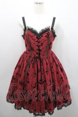 画像1: Angelic Pretty / Holy Lanternジャンパースカート  ボルドー I-26-01-29-024-AP-OP-SA-ZI (1)