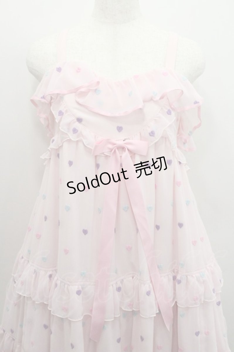 画像3: Angelic Pretty / Candy Petit Heartジャンパースカート  ピンク I-26-01-29-025-AP-OP-TE-ZI (3)