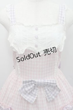 画像3: Angelic Pretty / カラフルギンガムジャンパースカート  ピンク×ラベンダー I-26-01-29-026-AP-OP-TE-ZI