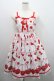 画像1: Angelic Pretty / Charming Cherryジャンパースカート  白Ｘピンク I-26-01-29-027-AP-OP-SA-ZI (1)