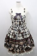 Angelic Pretty / British Bearジャンパースカート  アイボリー I-26-01-29-029-AP-OP-SA-ZI