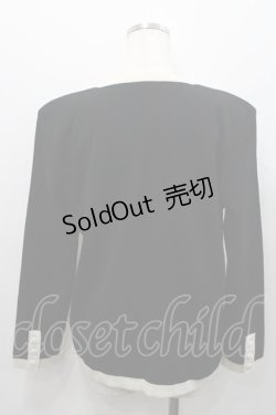 画像2: INGEBORG / 縁どりボレロカーディガン  ブラック I-26-01-31-025-LO-TO-SA-ZI