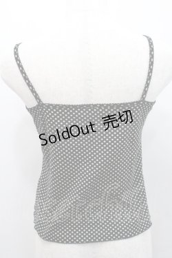 画像2: INGEBORG / 水玉キャミソール  ブラック I-26-01-31-027-LO-TO-SA-ZI