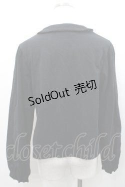 画像2: PINK HOUSE / 襟付きカットソーカーディガン  ブラック I-26-01-31-029-LO-TO-SA-ZI