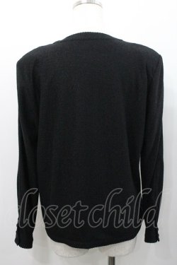 画像2: INGEBORG / 胸元リボン付きカーディガン  ブラック I-26-01-31-032-LO-TO-SA-ZI