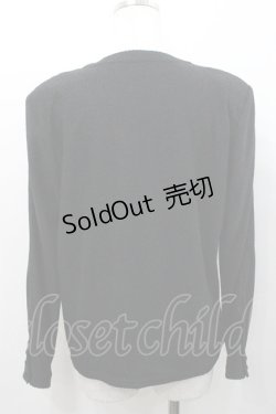 画像2: INGEBORG / 胸元リボン付きカーディガン  ブラック I-26-01-31-032-LO-TO-SA-ZI