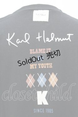 画像3: Karl Helmut / アーガイル&犬pt半袖Tシャツ M ブラック I-26-01-31-033-EL-TS-SA-ZI