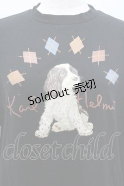 画像5: Karl Helmut / アーガイル&犬pt半袖Tシャツ M ブラック I-26-01-31-033-EL-TS-SA-ZI