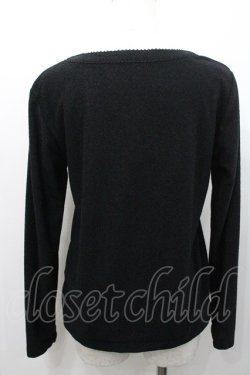 画像2: INGEBORG / 胸元リボン長袖トップス  ブラック I-26-01-31-034-LO-TO-SA-ZI