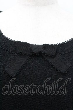 画像3: INGEBORG / 胸元リボン長袖トップス  ブラック I-26-01-31-034-LO-TO-SA-ZI