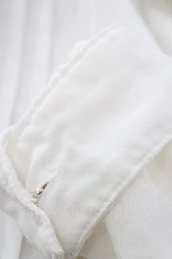 画像5: axes femme / メロディ刺繍ケープ袖ブラウス M 白 I-26-01-31-004-AX-BL-SA-ZI