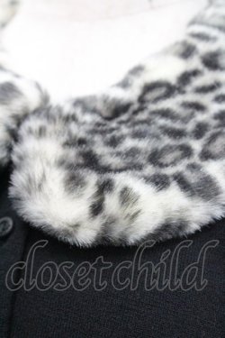 画像3: INGEBORG / レオパードファー襟付きカーディガン L ブラック I-26-01-31-039-LO-TO-SA-ZI