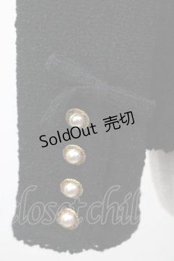 画像5: INGEBORG / ツイード調金ボタンジャケット M ブラック I-26-01-31-041-LO-JA-SA-ZI