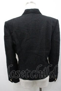 画像2: INGEBORG / ロゴパールボタンジャケット  黒Ｘゴールド I-26-01-31-042-LO-JA-SA-ZI