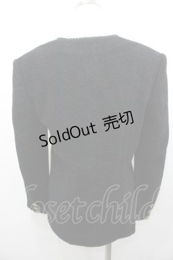 画像2: INGEBORG / クローバーボタンジャケット M 黒Ｘゴールド I-26-01-31-043-LO-JA-SA-ZI