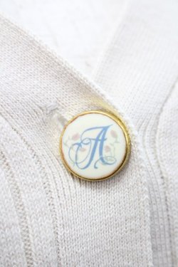 画像3: an another angelus / カリグラフィーローズプリント釦カーディガン  ベージュ I-26-01-31-044-CA-TO-SA-ZI