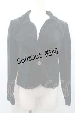 画像1: Jane Marple / 別珍テーラードジャケット  黒 I-26-01-31-045-JM-JA-SA-ZI