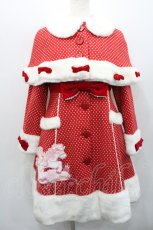 画像1: Angelic Pretty / エンジェルポニーコート(水玉)  エンジ I-26-01-31-047-AP-CO-SA-ZT0406I (1)