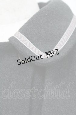 画像3: axes femme POETIQUE / ケープ付きベロアラインコート  黒 I-26-01-31-048-AX-CO-SA-ZI