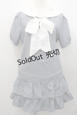 画像1: Fi.n.t / ローウエストセーラーチェックシャツワンピース  黒Ｘ白 I-26-01-31-051-CA-OP-SA-ZI
