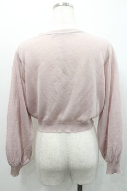 画像2: an another angelus / スミレプリント釦シアーニットカーディガン  ピンク I-26-01-31-006-CA-TO-SA-ZI