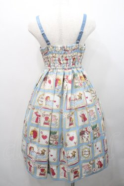 画像2: Shirley Temple / アリス絵本プリントジャンパースカート（Ladies） 154~162 サックス I-26-01-31-053-ET-OP-SA-ZI