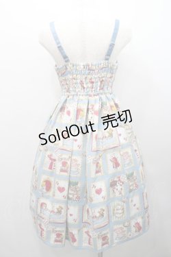 画像2: Shirley Temple / アリス絵本プリントジャンパースカート（Ladies） 154~162 サックス I-26-01-31-053-ET-OP-SA-ZI