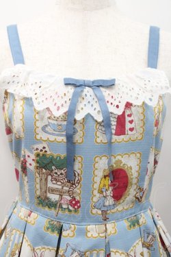 画像3: Shirley Temple / アリス絵本プリントジャンパースカート（Ladies） 154~162 サックス I-26-01-31-053-ET-OP-SA-ZI