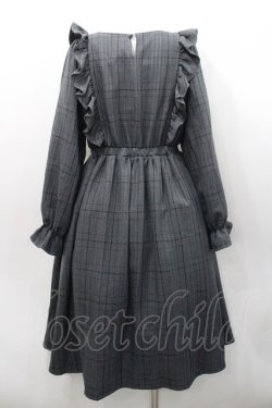 画像2: m petit by misako / チェック長袖ワンピース M グレーチェック I-26-01-31-054-LO-OP-SA-ZI