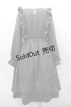 画像2: m petit by misako / チェック長袖ワンピース M グレーチェック I-26-01-31-054-LO-OP-SA-ZI