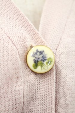 画像3: an another angelus / スミレプリント釦シアーニットカーディガン  ピンク I-26-01-31-006-CA-TO-SA-ZI