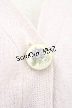 画像3: an another angelus / スミレプリント釦シアーニットカーディガン  ピンク I-26-01-31-006-CA-TO-SA-ZI