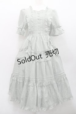 画像1: Chalmiere / フリルロングワンピース M グリーン I-26-01-31-056-0-OP-SA-ZI