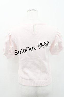 画像2: Swankiss / ウサギ柄半袖ニット  ピンク I-26-01-31-007-CA-TO-SA-ZI