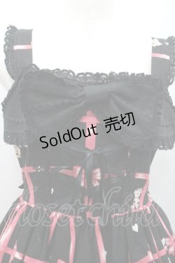 画像3: BABY,THE STARS SHINE BRIGHT / Love ring Present Box柄パティージャンパースカート  黒 I-26-01-31-060-BA-OP-SA-ZI