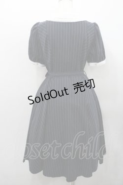 画像2: Secret Honey / ストライプロングシャツワンピース  ネイビーＸボルドー I-26-01-31-063-CA-OP-SA-ZI