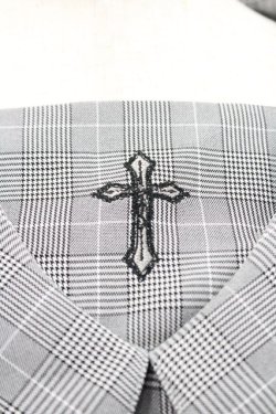 画像3: Amavel / Rosary Frill Aラインワンピース  黒チェック I-26-01-31-064-CA-OP-SA-ZI